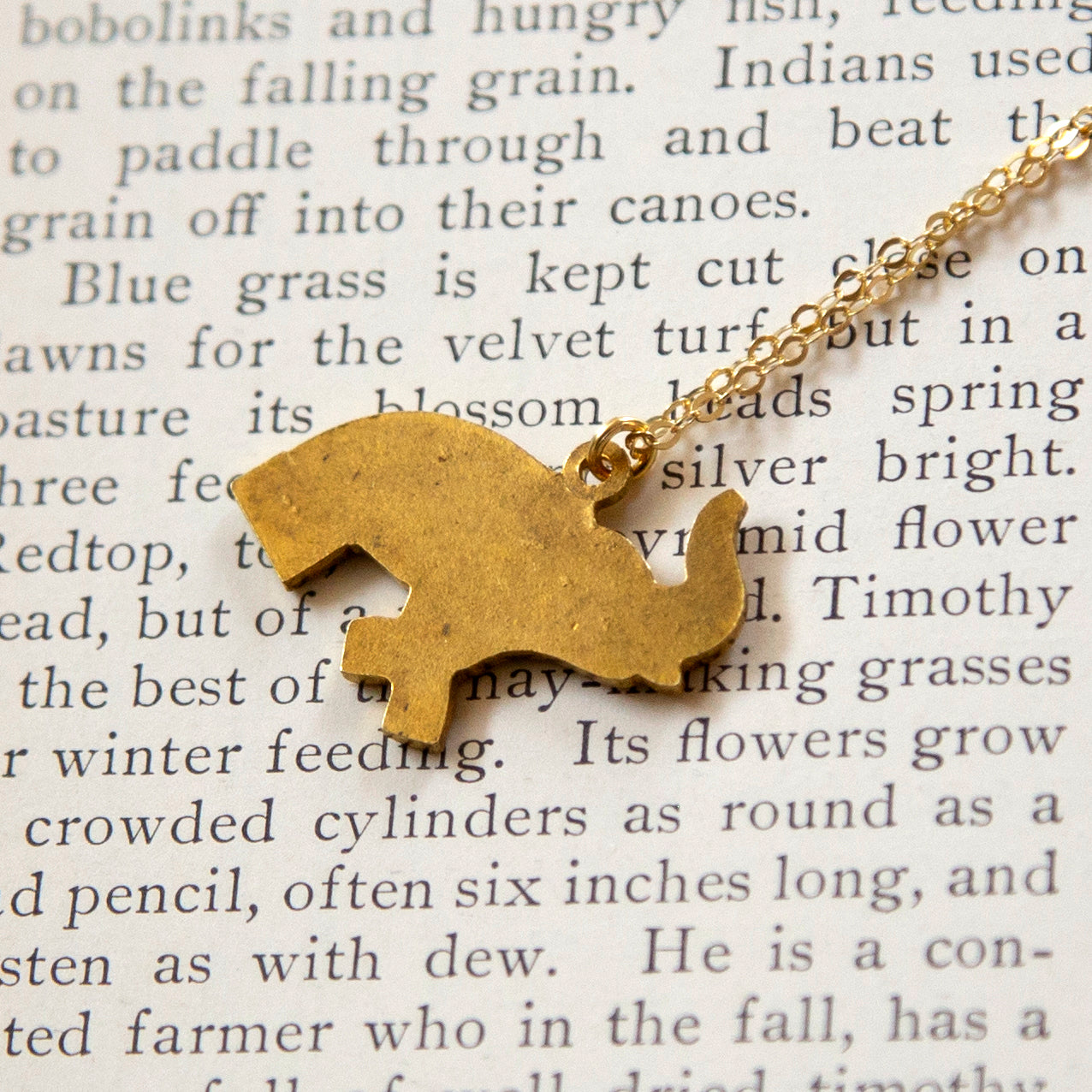 Vintage Elephant Charm Necklace