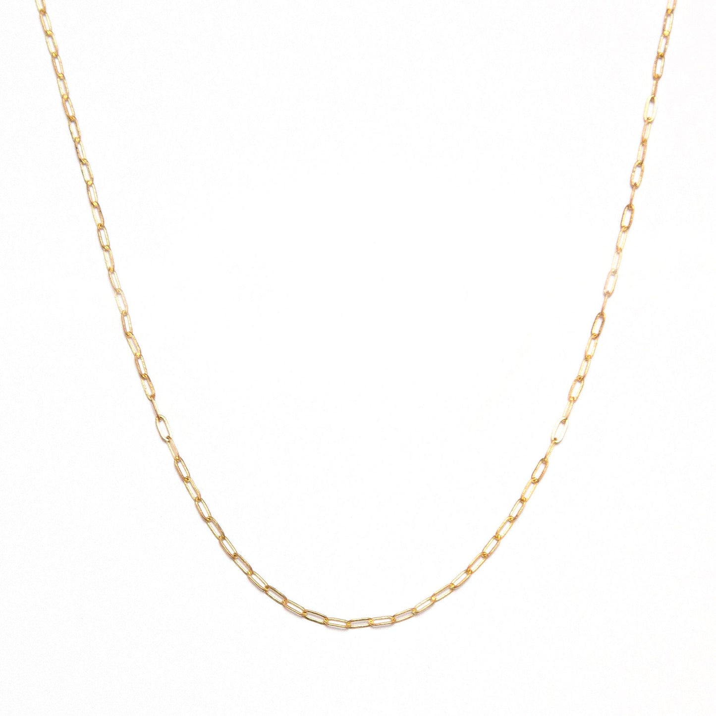 Vintage Mini Paperclip Chain Necklace