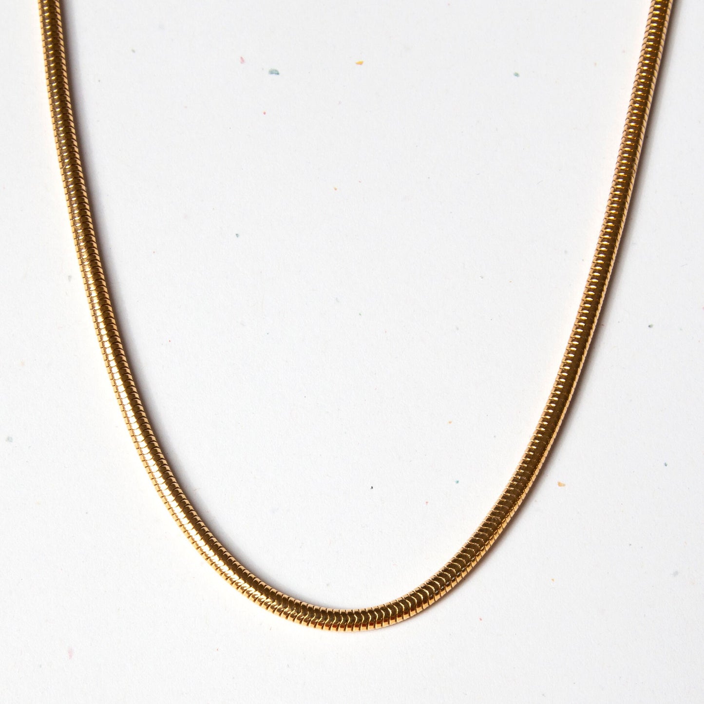 Vintage Gold Snake Chain Necklace