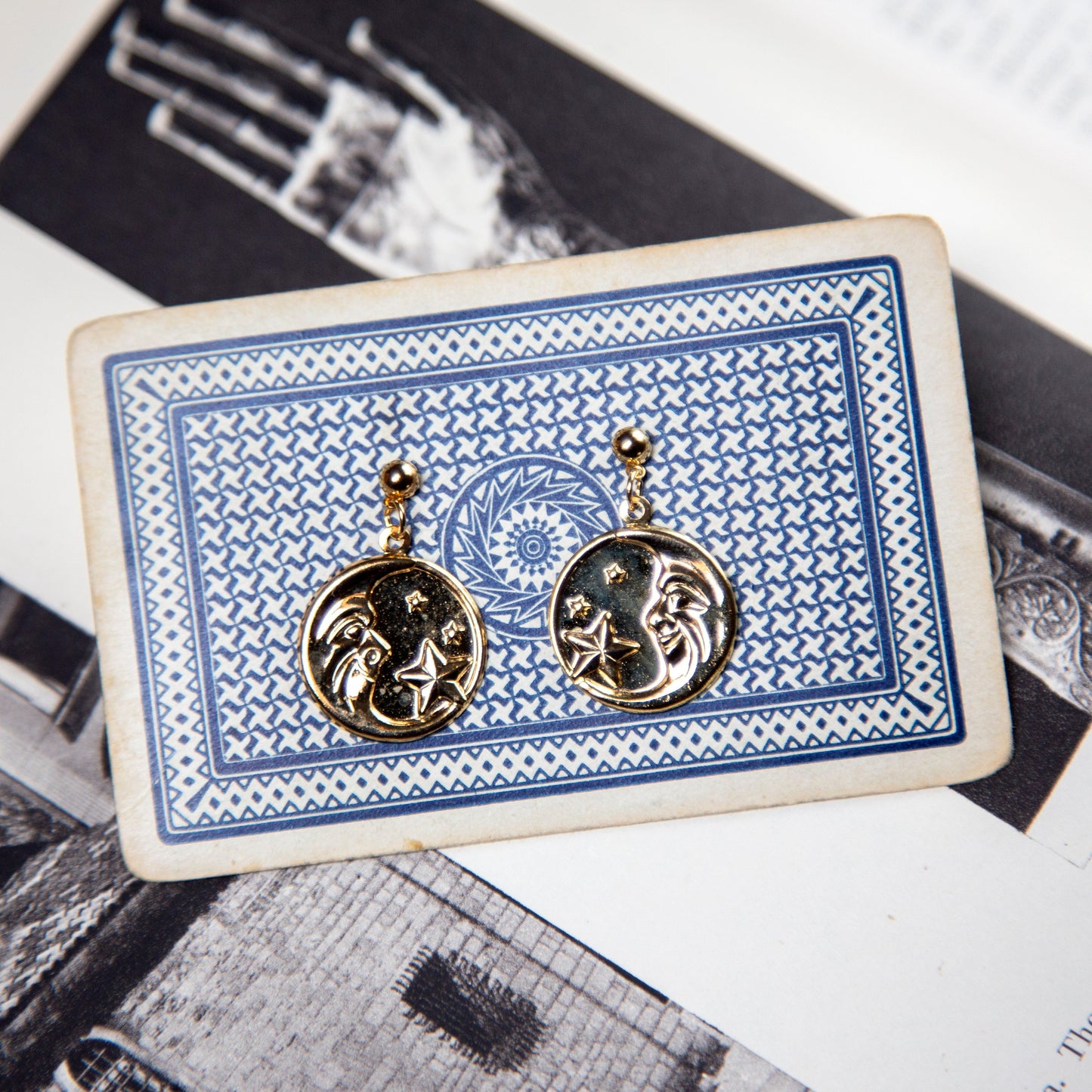 Vintage Moon & Stars Earrings