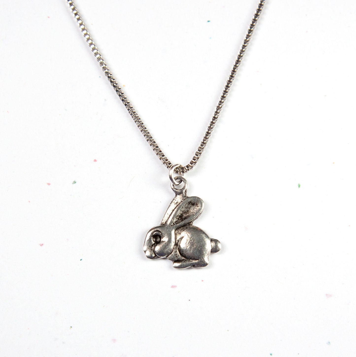 Vintage Rabbit Charm Necklace