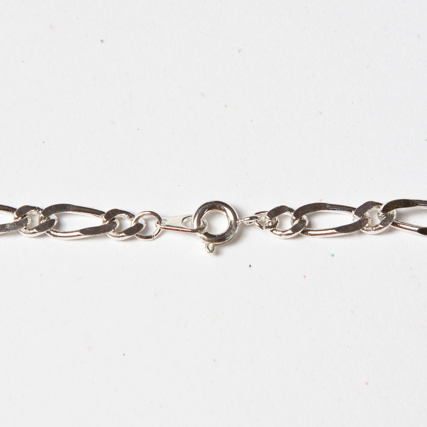 Vintage Silver Figaro Chain Necklace