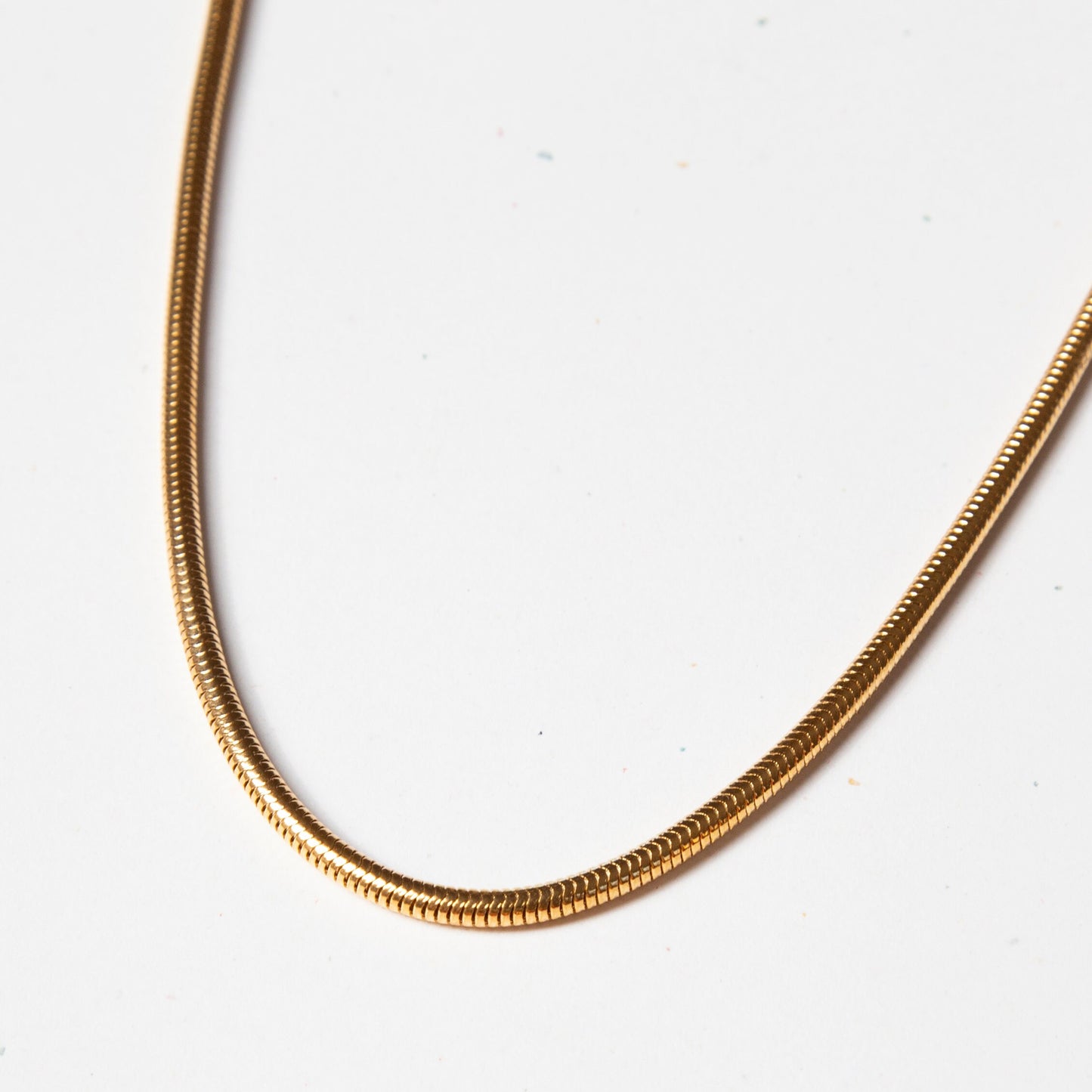 Vintage Gold Snake Chain Necklace