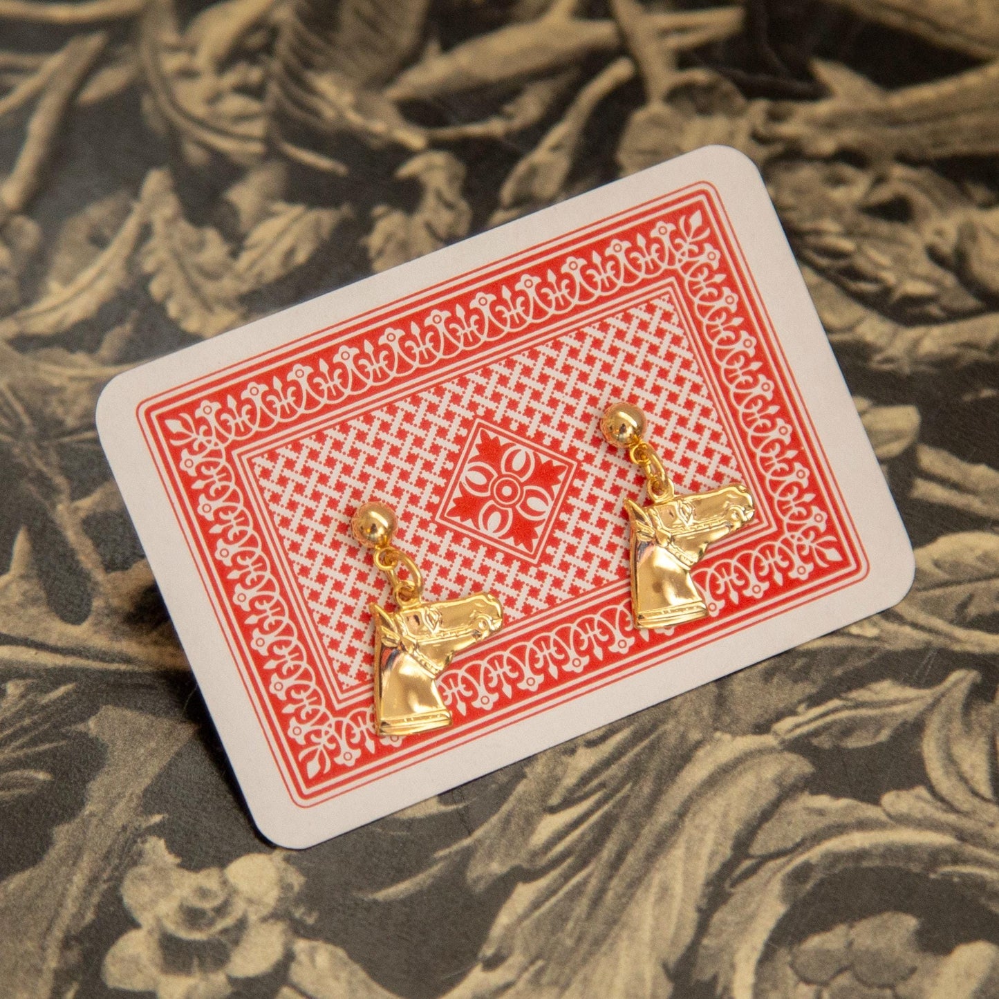 Vintage Gold Stud Earrings