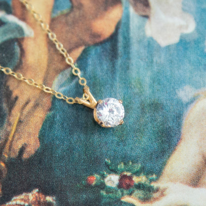 Vintage CZ Crystal Necklace