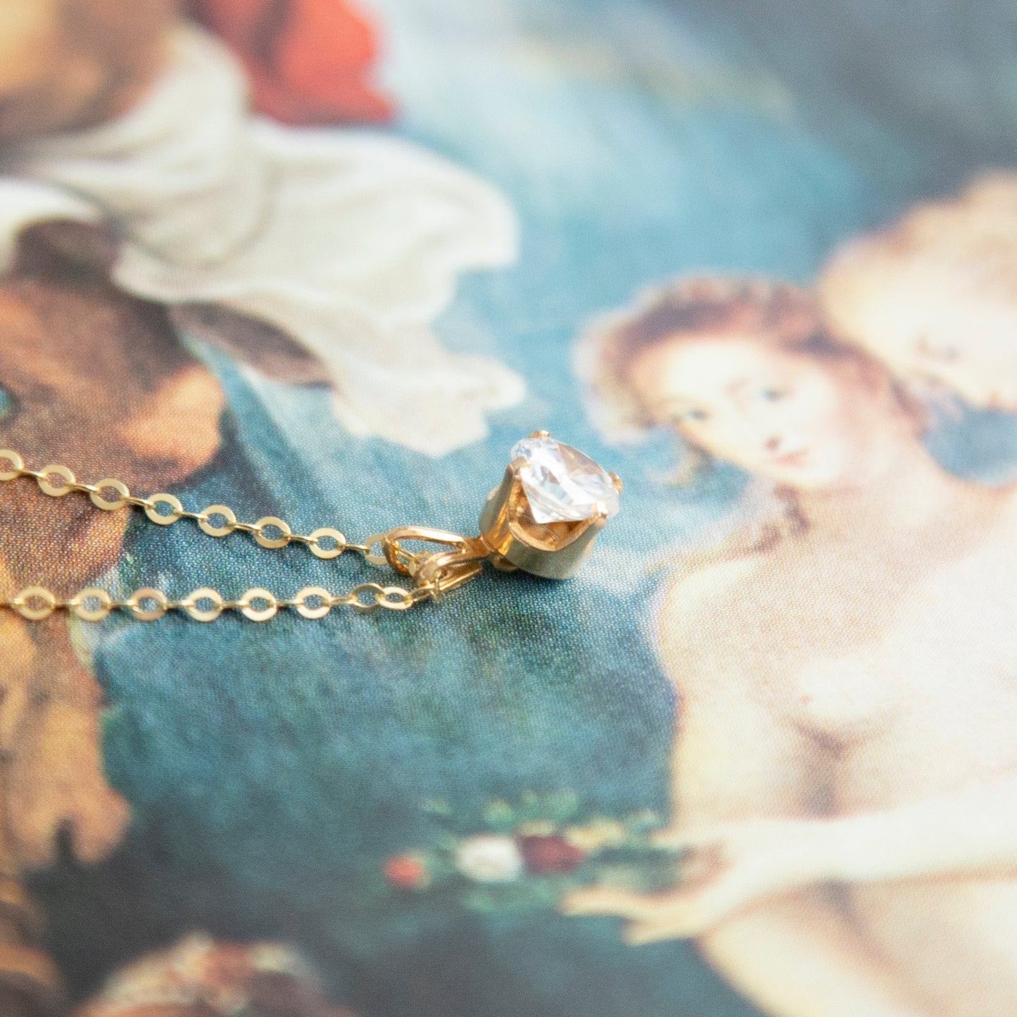 Vintage CZ Crystal Necklace