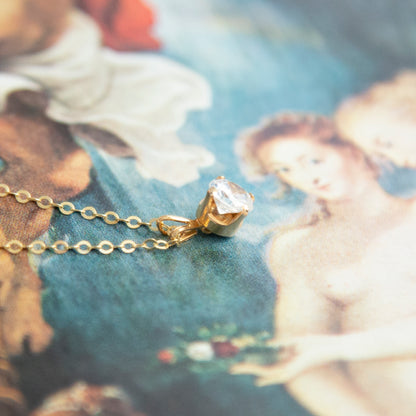 Vintage CZ Crystal Necklace