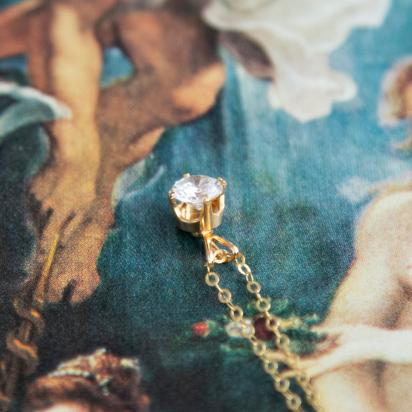 Vintage CZ Crystal Necklace