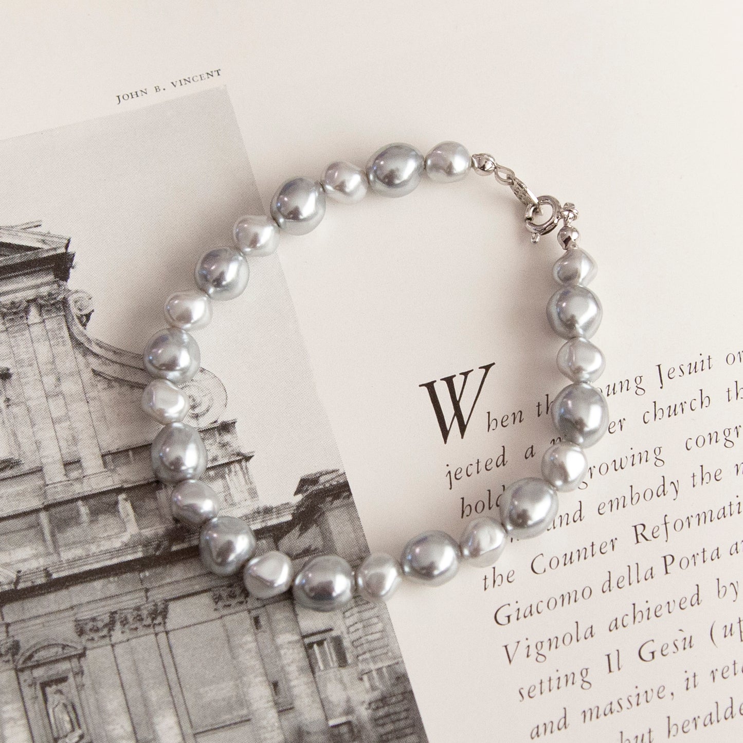 Vintage Baroque Pearl Bracelet