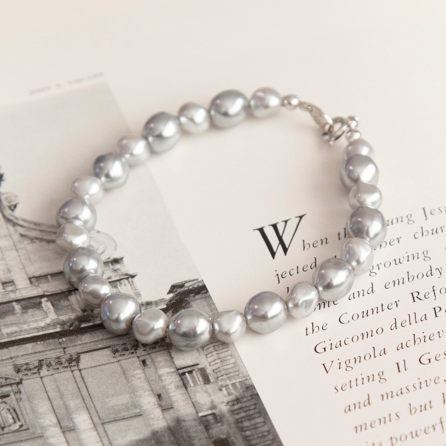 Vintage Baroque Pearl Bracelet