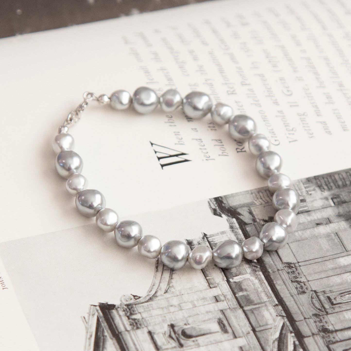 Vintage Baroque Pearl Bracelet