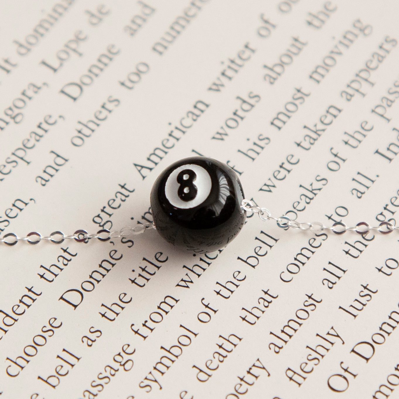 Vintage 8 Ball Charm Necklace
