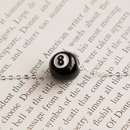 Vintage 8 Ball Charm Necklace