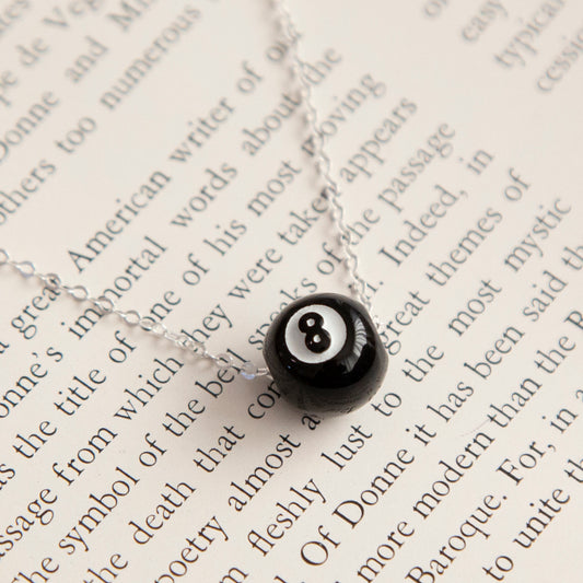 Vintage 8 Ball Charm Necklace