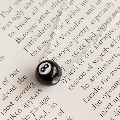 Vintage 8 Ball Charm Necklace