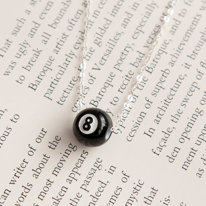 Vintage 8 Ball Charm Necklace
