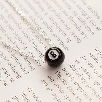 Vintage 8 Ball Charm Necklace