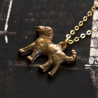 Vintage Dog Charm Necklace