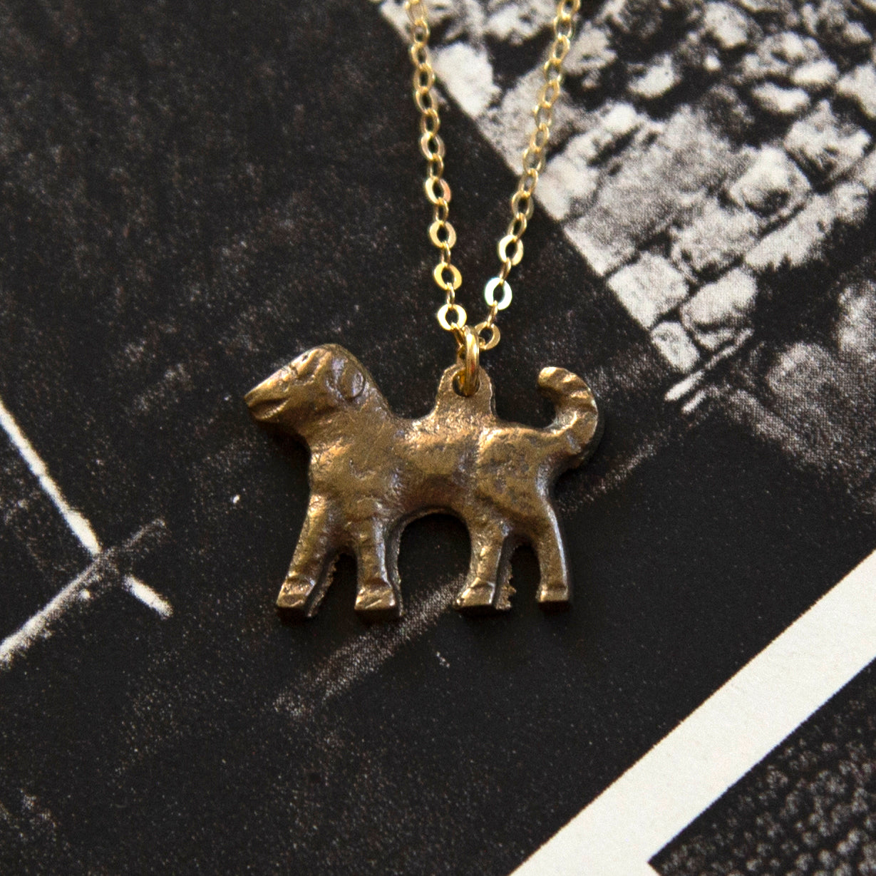 Vintage Dog Charm Necklace