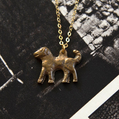 Vintage Dog Charm Necklace