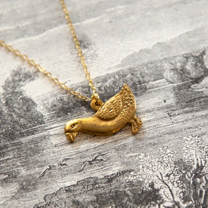 Vintage Duck Charm Necklace