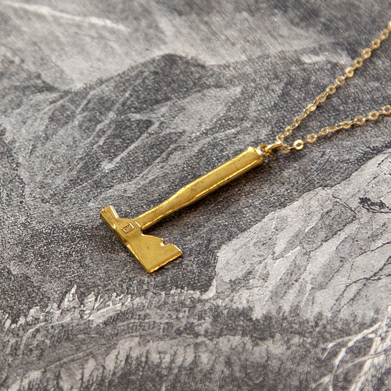 Vintage Axe Charm Necklace