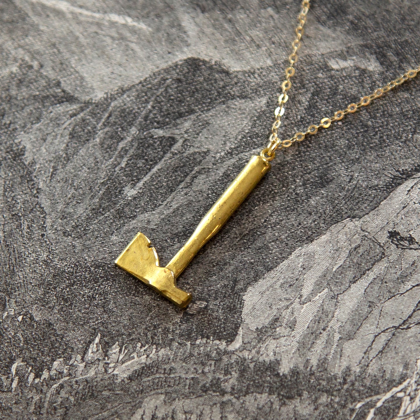 Vintage Axe Charm Necklace