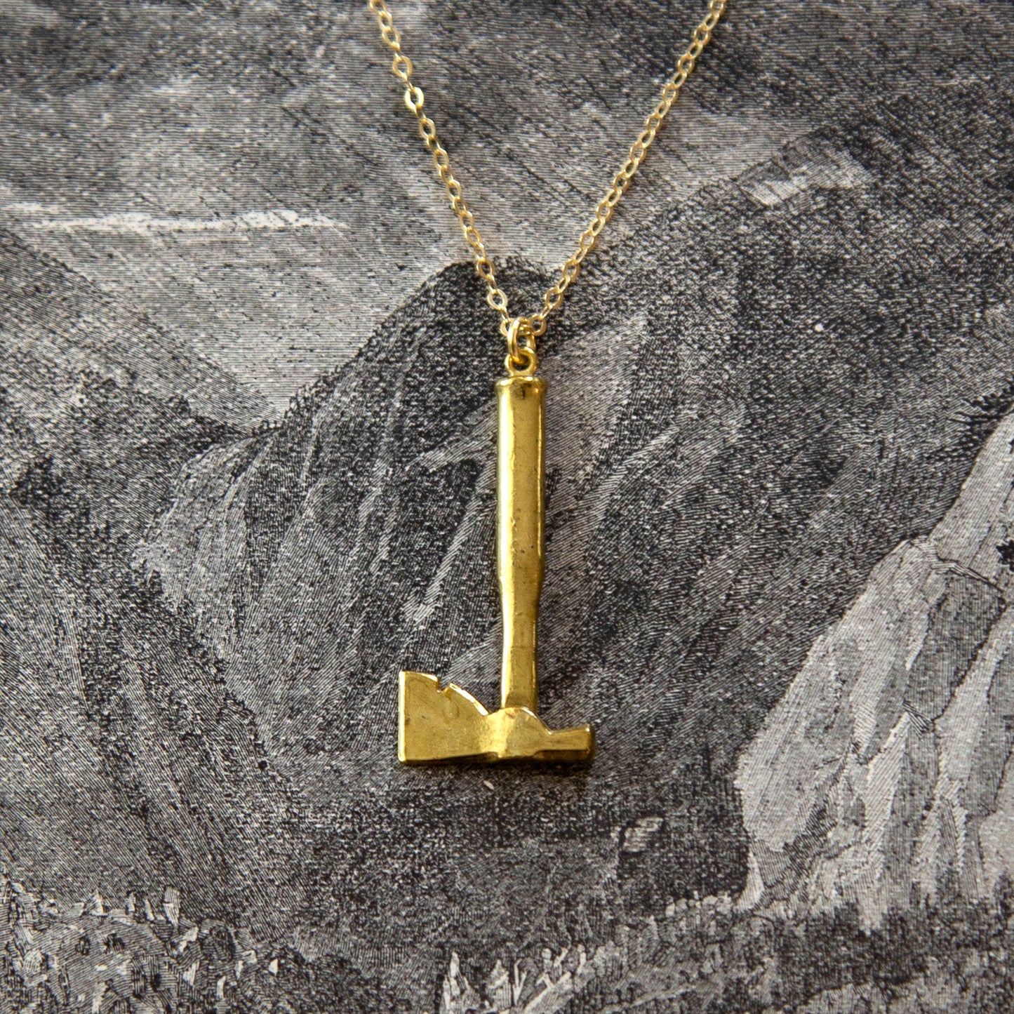Vintage Axe Charm Necklace