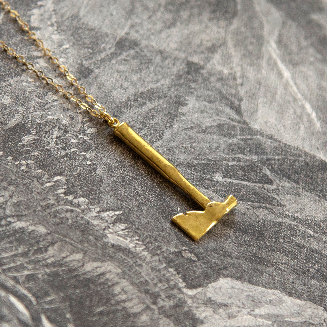 Vintage Axe Charm Necklace