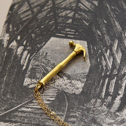 Vintage Hammer Charm Necklace