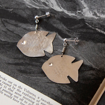 Vintage Fish Charm Earrings