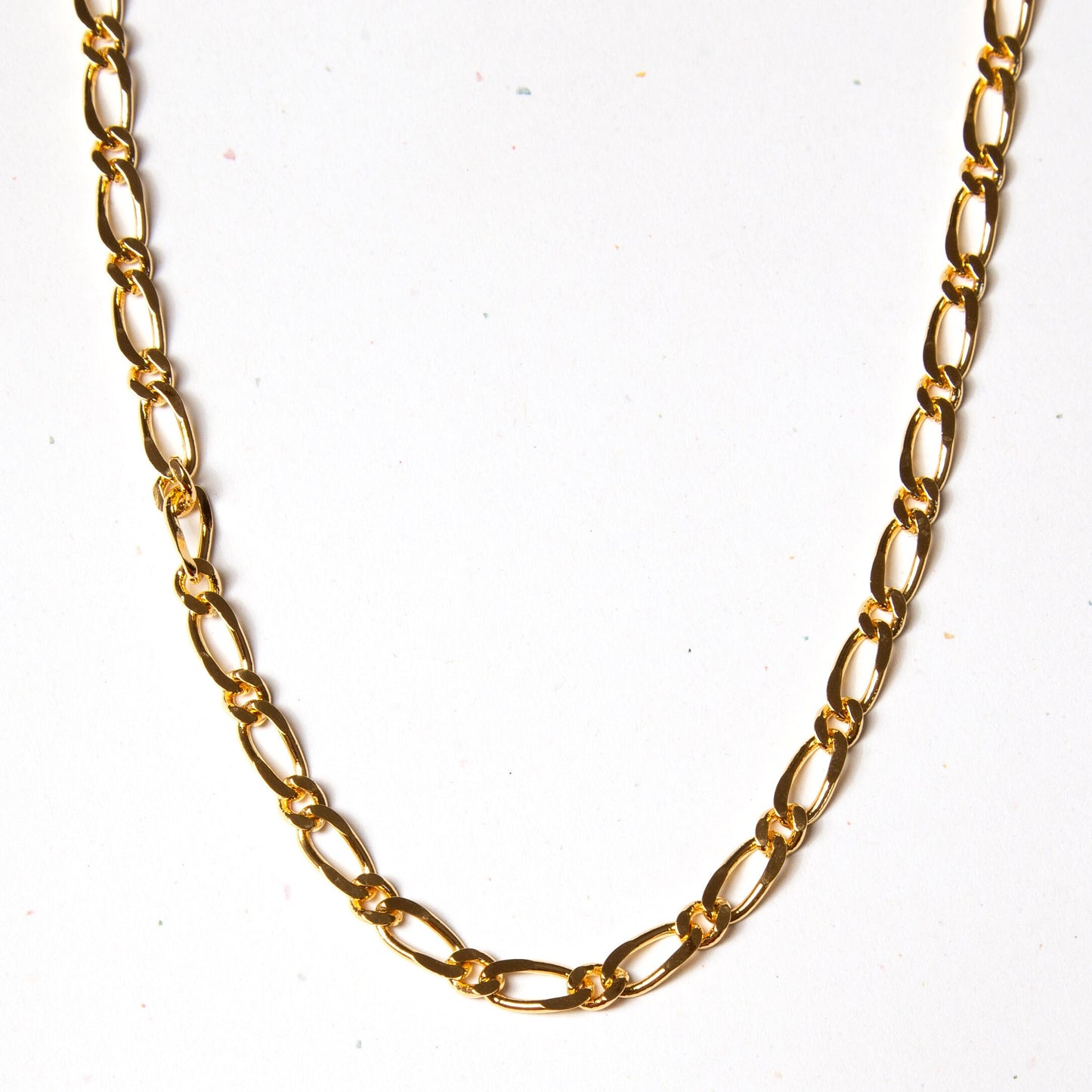 Vintage Gold Figaro Chain Necklace