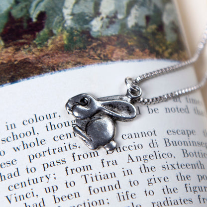 Vintage Rabbit Charm Necklace