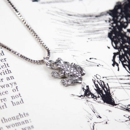 Vintage Frog Charm Necklace
