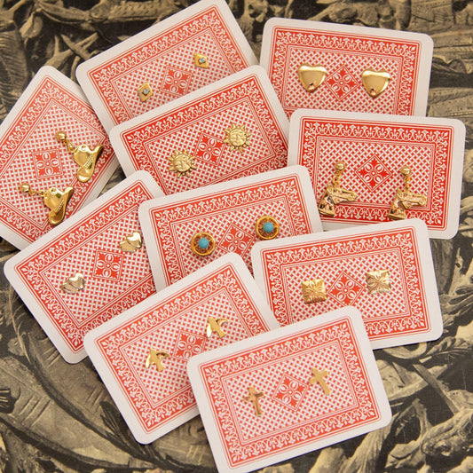 Vintage Gold Stud Earrings