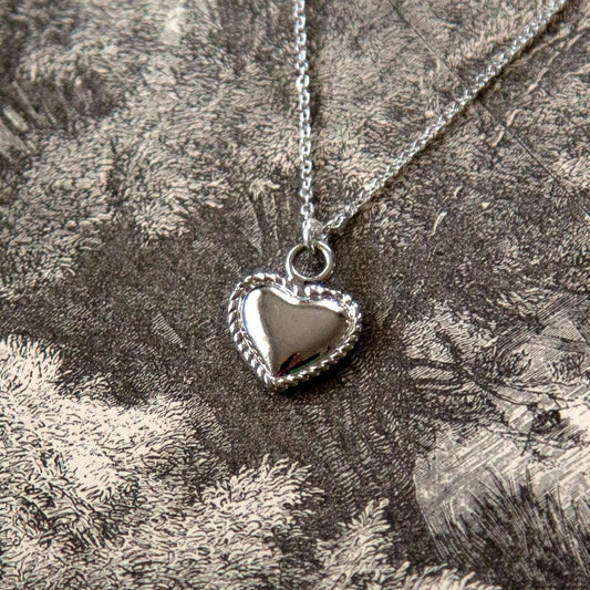 Vintage Silver Heart Necklace