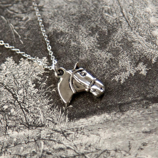 Vintage Horse Charm Necklace
